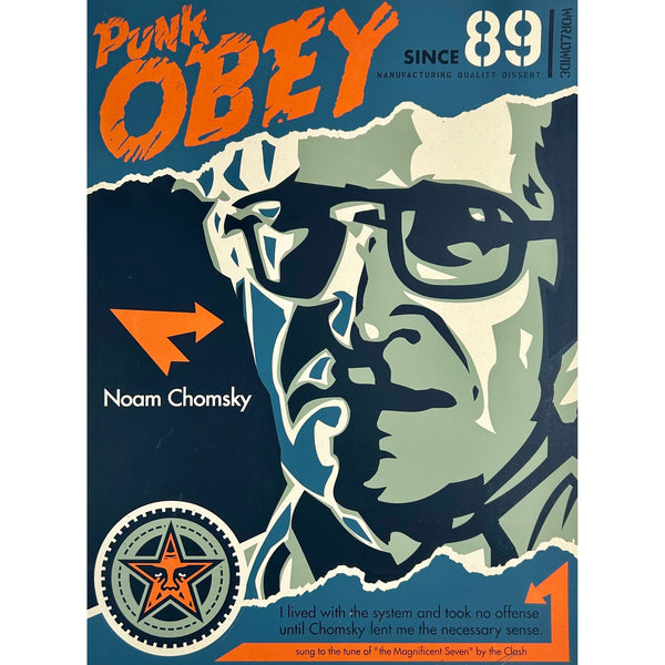 SHEPARD FAIREY (OBEY GIANT) - 2001 - NOAM CHOMSKY