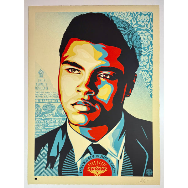 SHEPARD FAIREY (OBEY GIANT) - 2023 - MUHAMMAD ALI - HEAVYWEIGHT IDEALS (LARGE FORMAT)