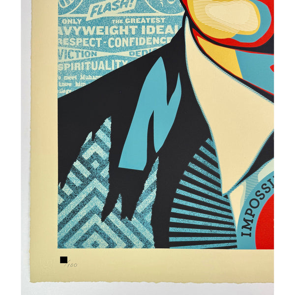 SHEPARD FAIREY (OBEY GIANT) - 2023 - MUHAMMAD ALI - HEAVYWEIGHT IDEALS (LARGE FORMAT)