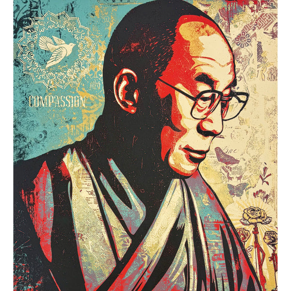 SHEPARD FAIREY (OBEY GIANT) - 2022 - COMPASSION (THE DALAI LAMA) / 2nd EDITION