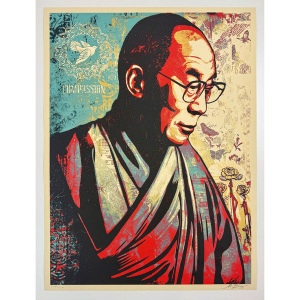 SHEPARD FAIREY (OBEY GIANT) - 2022 - COMPASSION (THE DALAI LAMA) / 2nd EDITION