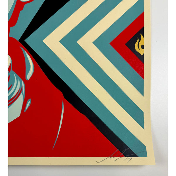 SHEPARD FAIREY (OBEY GIANT) - 2017 - GOLDEN FUTURE FOR SOME (DIPTYCH)