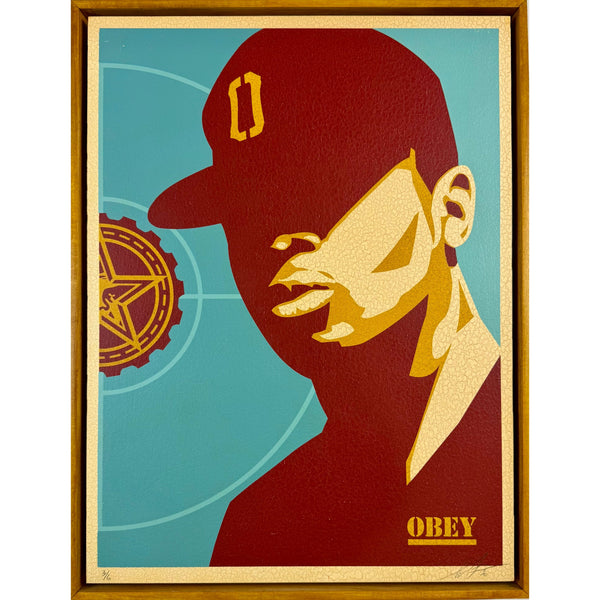 SHEPARD FAIREY (OBEY GIANT) - 2020 - CHUCK D: FIGHT THE POWER (SILKSCREEN ON WOOD)