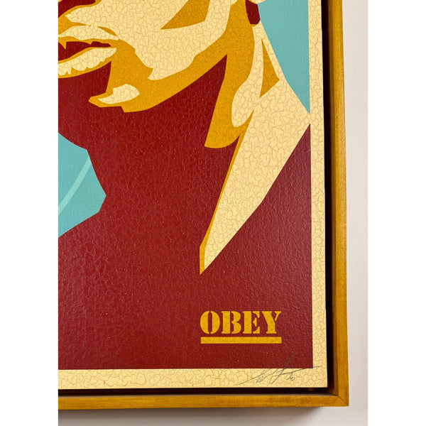 SHEPARD FAIREY (OBEY GIANT) - 2020 - CHUCK D: FIGHT THE POWER (SILKSCREEN ON WOOD)