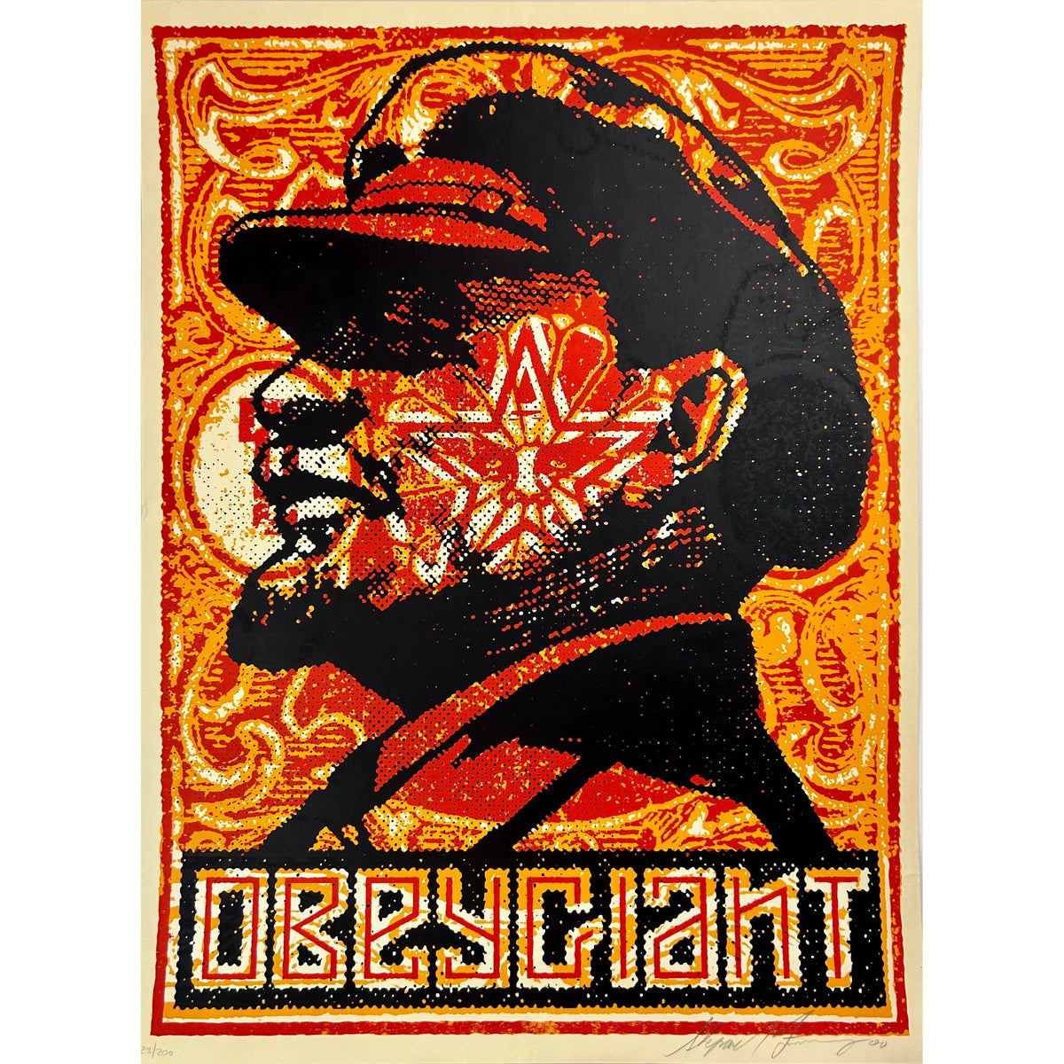 SHEPARD FAIREY (OBEY GIANT) - 2000 - LENIN STAMP – Galerie Façade