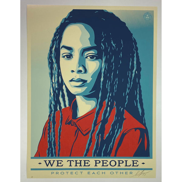 SHEPARD FAIREY (OBEY GIANT) - 2017 - WE THE PEOPLE / PROTECT EACH OTHER