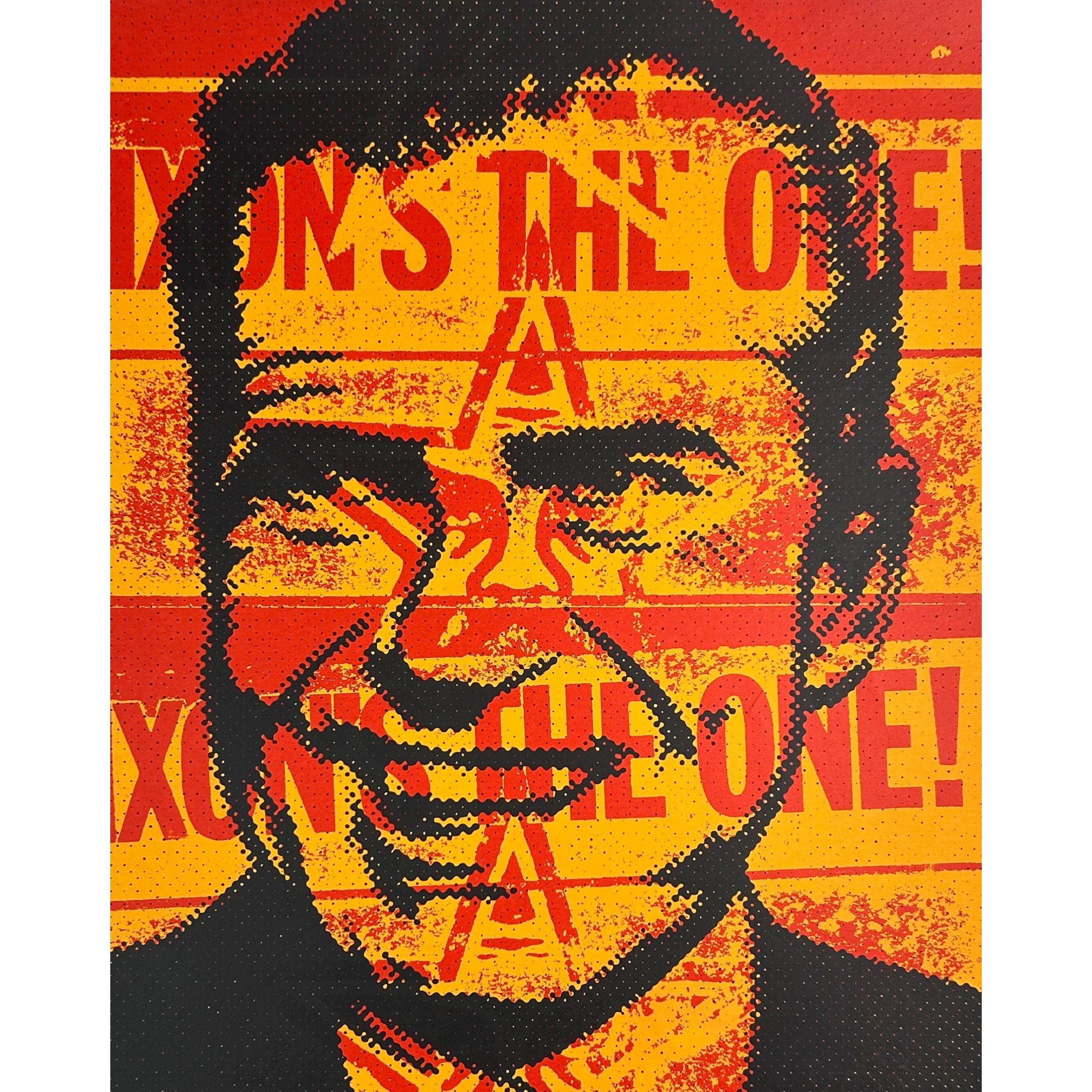 SHEPARD FAIREY (OBEY GIANT) - 2001 - NIXON POSTER (NIXON'S THE ONE