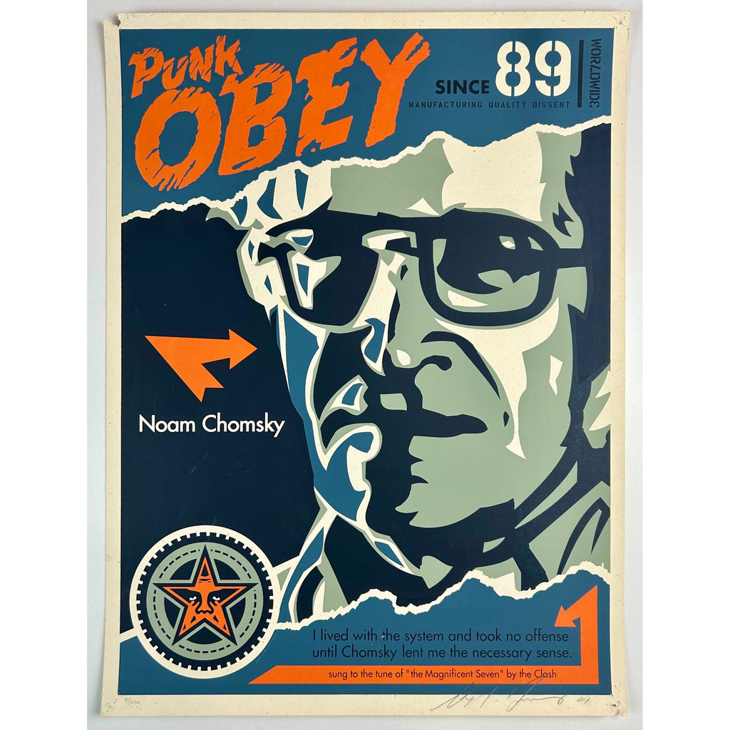 SHEPARD FAIREY (OBEY GIANT) - 2001 - NOAM CHOMSKY – Galerie