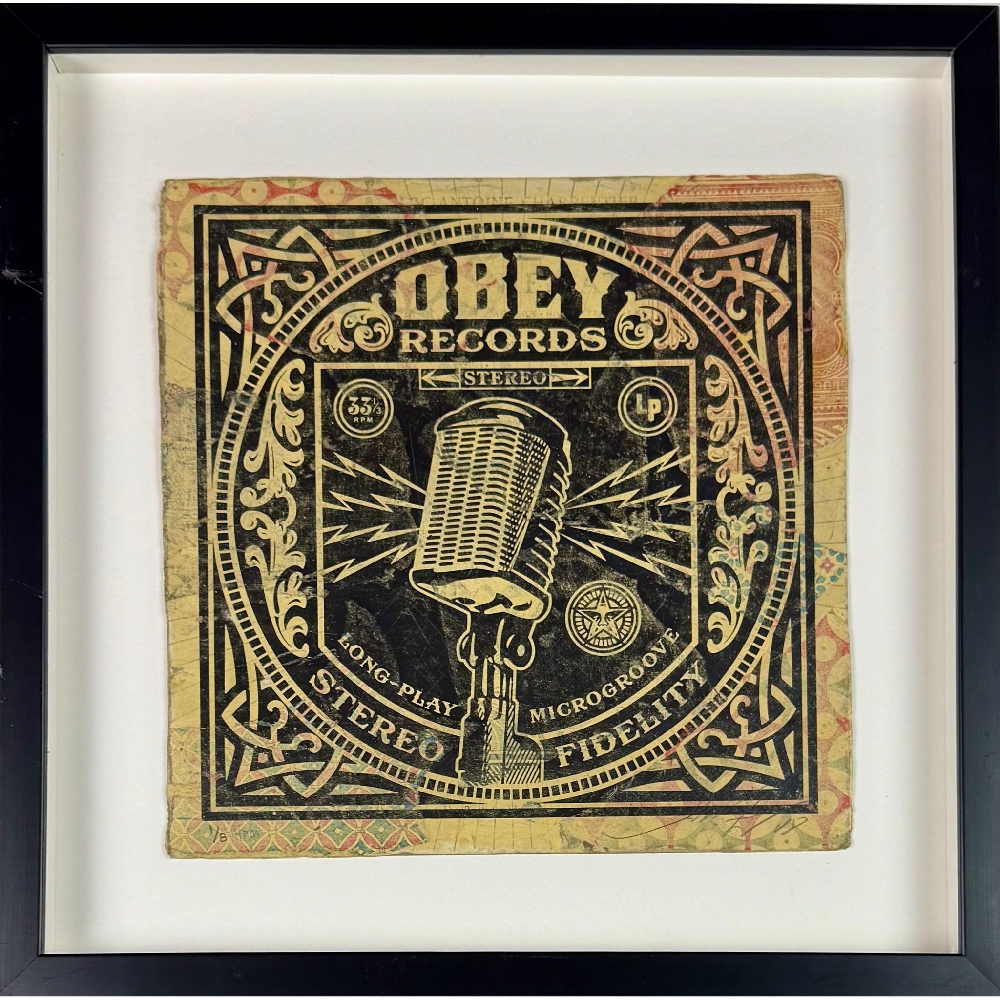 SHEPARD FAIREY (OBEY GIANT) - 2008 - MICROGROOVE MICROPHONE (HPM)