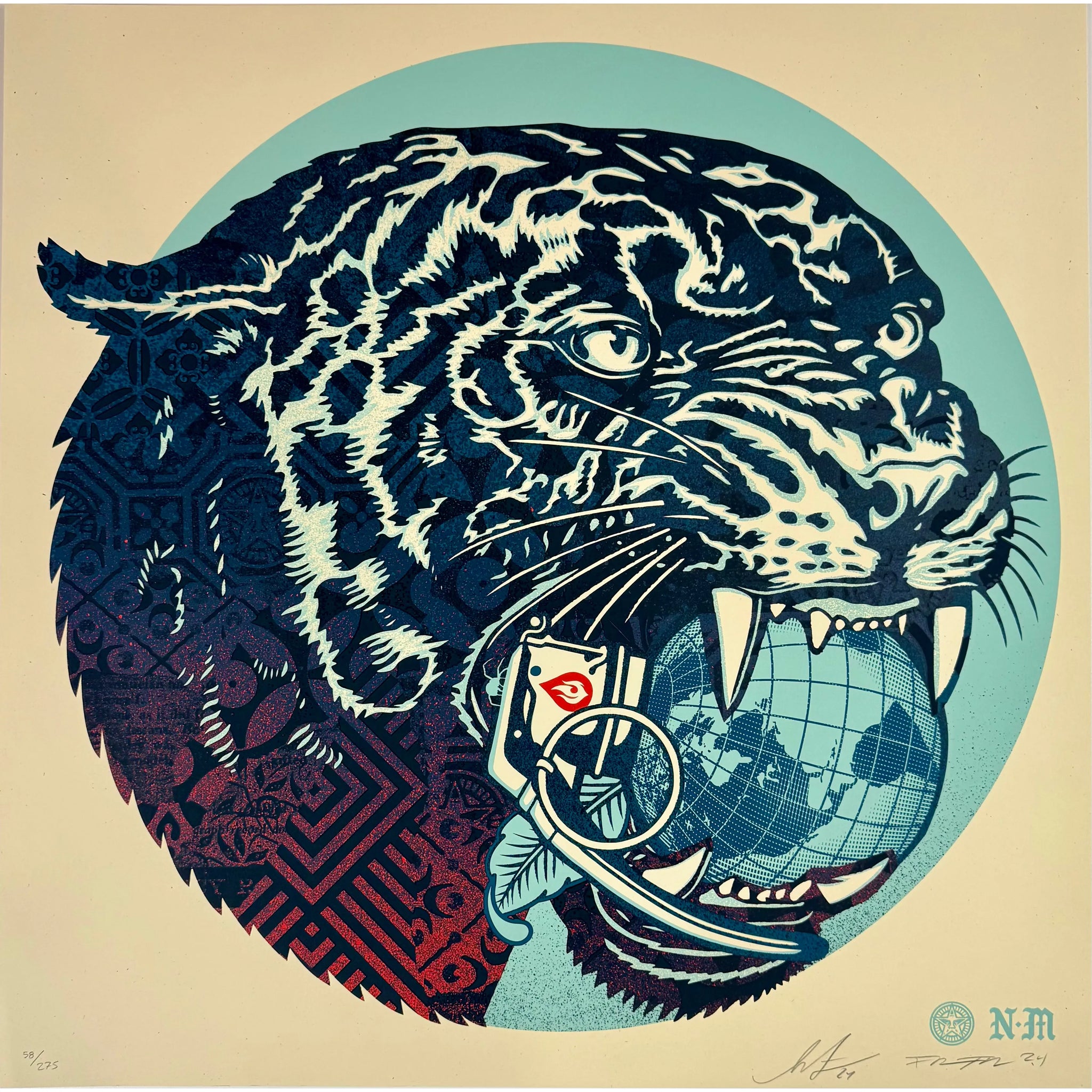 SHEPARD FAIREY (OBEY GIANT) - 2024 - CLIMATE CLASH (CREAM)
