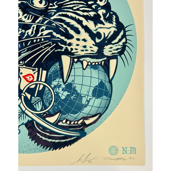 SHEPARD FAIREY (OBEY GIANT) - 2024 - CLIMATE CLASH (CREAM)