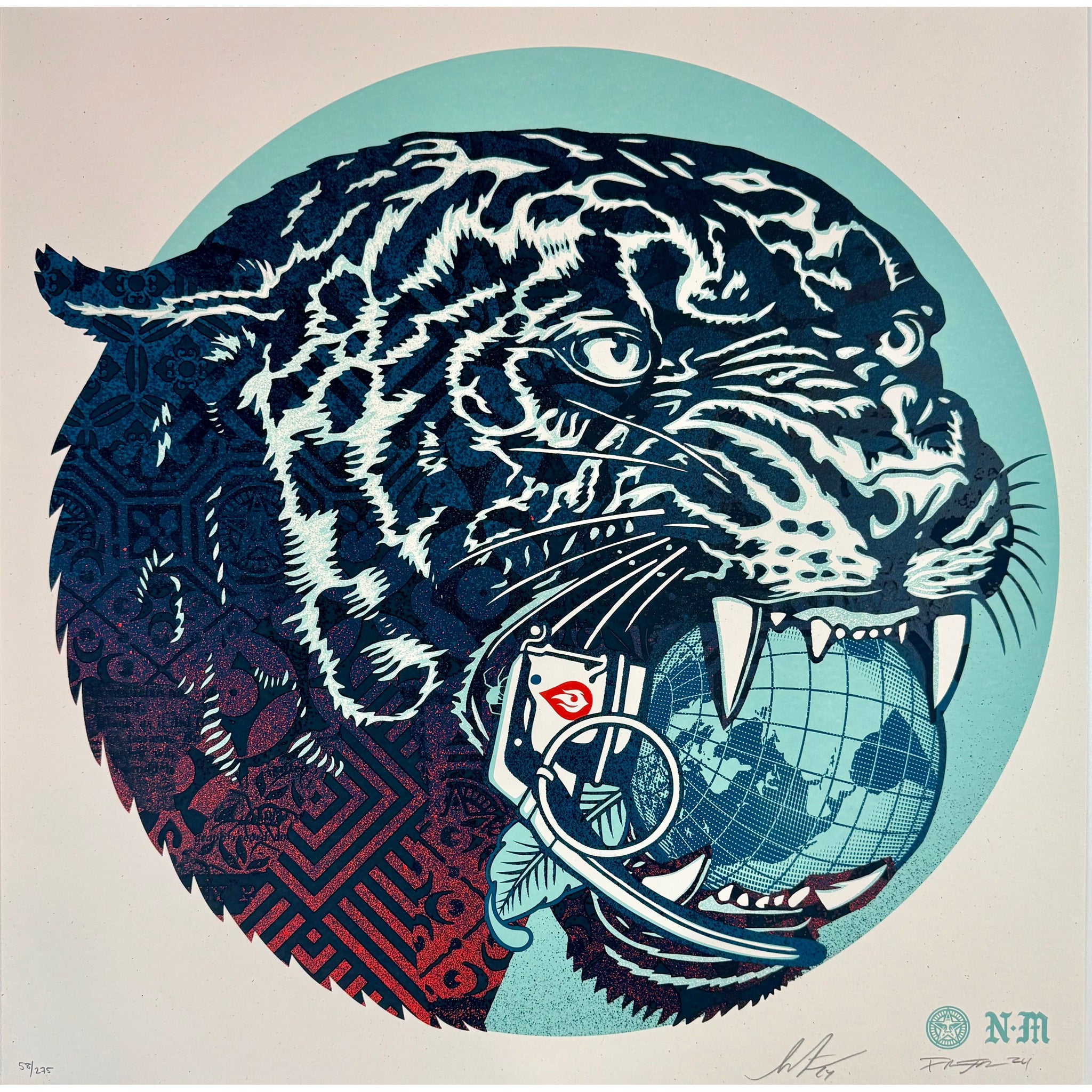 SHEPARD FAIREY (OBEY GIANT) - 2024 - CLIMATE CLASH (WHITE)