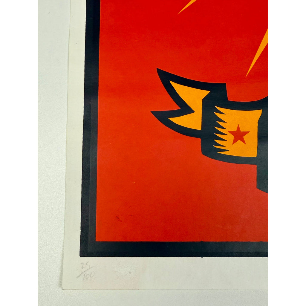 L'autocollant de Shepard Fairey (OBEY L'autocollant de Shepard Fairey (OBEY