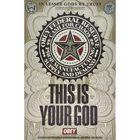 SHEPARD FAIREY (OBEY GIANT) - 2003 - LESSER GODS (THIS IS YOUR GOD)