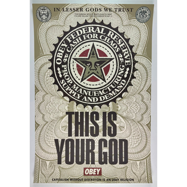 SHEPARD FAIREY (OBEY GIANT) - 2003 - LESSER GODS (THIS IS YOUR GOD)
