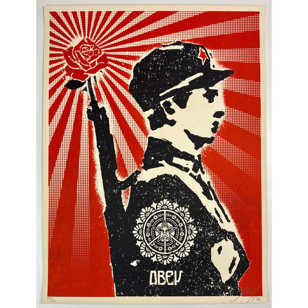 SHEPARD FAIREY (OBEY GIANT) - 2006 - ROSE SOLDIER