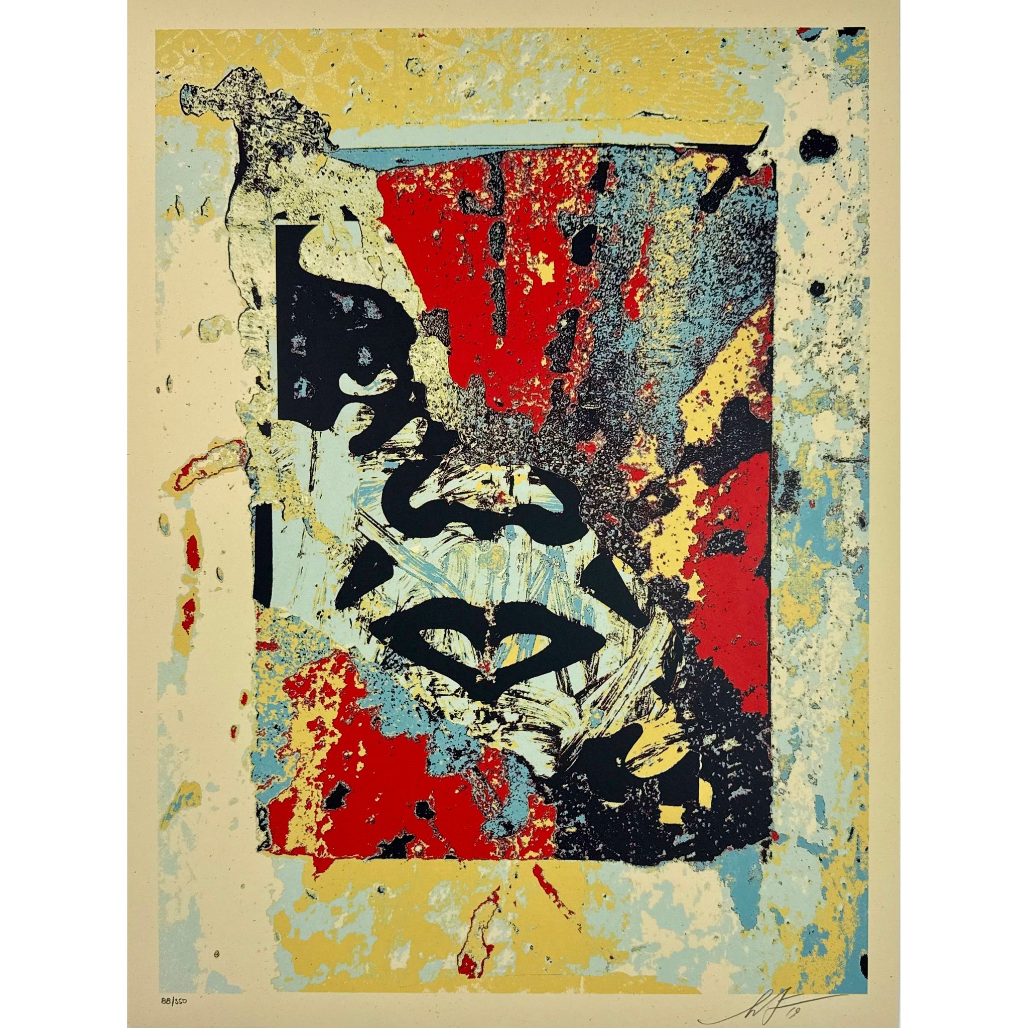 SHEPARD FAIREY (OBEY GIANT) - 2019 - ENHANCED DISINTEGRATION (RED)