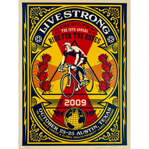 SHEPARD FAIREY (OBEY GIANT) - 2009 - RIDE FOR THE ROSES