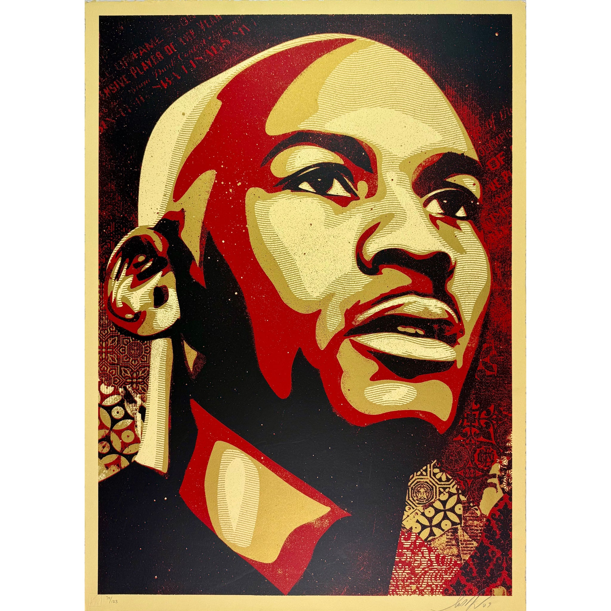 SHEPARD FAIREY (OBEY GIANT) - 2009 - HALL OF FAME PORTRAIT (LARGE FORMAT)