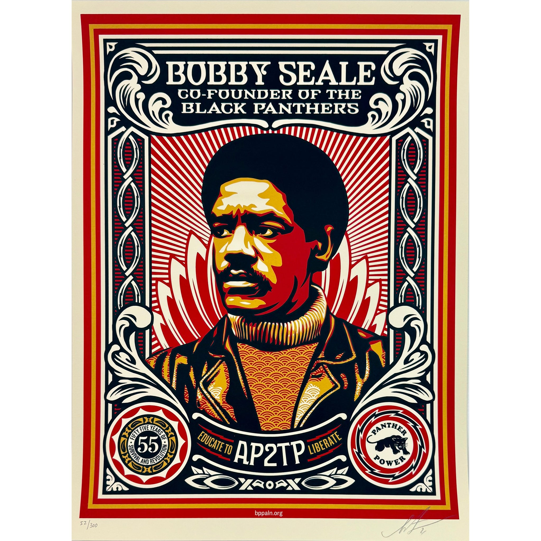 SHEPARD FAIREY (OBEY GIANT) - 2021 - EDUCATE TO LIBERATE (CREAM EDITION)