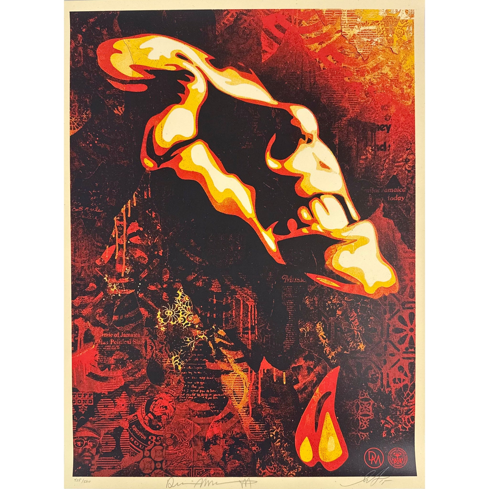 SHEPARD FAIREY (OBEY GIANT) & DENNIS MORRIS - 2015 - SLAVE DRIVER (MARLEY)