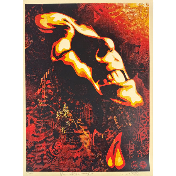 SHEPARD FAIREY (OBEY GIANT) & DENNIS MORRIS - 2015 - SLAVE DRIVER (MARLEY)