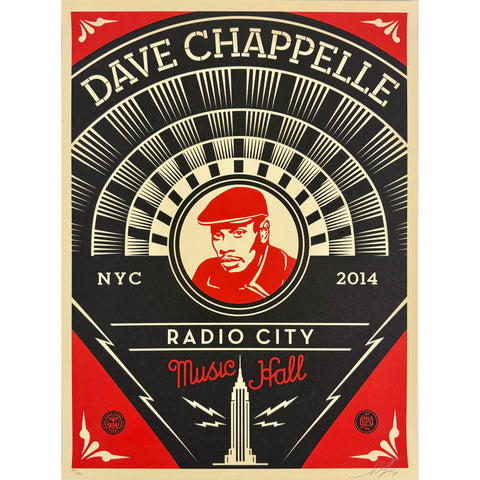 SHEPARD FAIREY (OBEY GIANT) - 2014 - DAVE CHAPPELLE NYC
