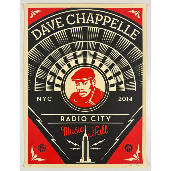 SHEPARD FAIREY (OBEY GIANT) - 2014 - DAVE CHAPPELLE NYC