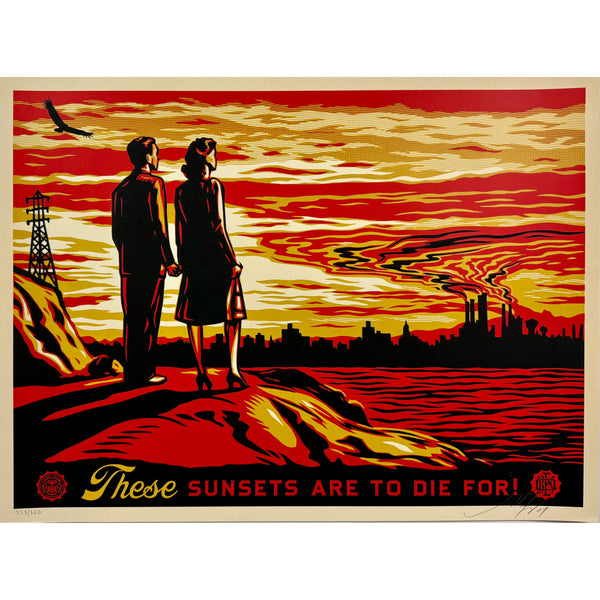 SHEPARD FAIREY (OBEY GIANT) - 2007 - THESE SUNSETS ARE TO DIE FOR