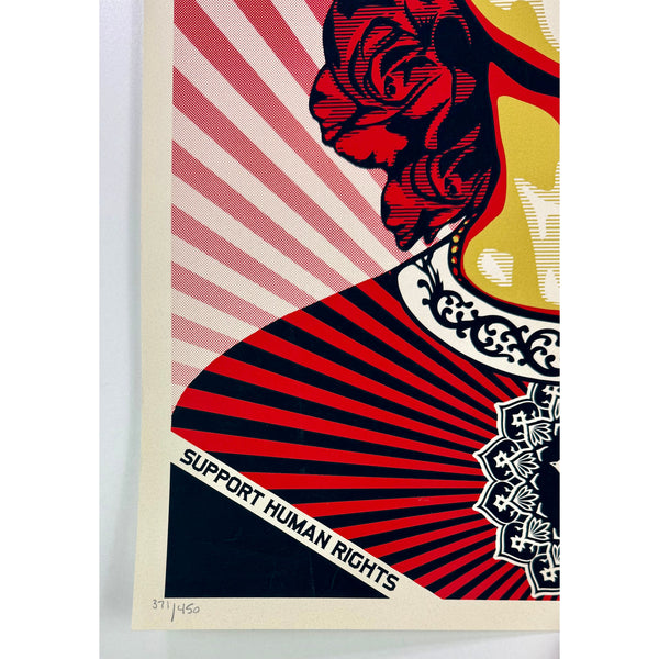 SHEPARD FAIREY (OBEY GIANT) - 2009 - AUNG SAN SUU KYI (FREEDOM TO LEAD)