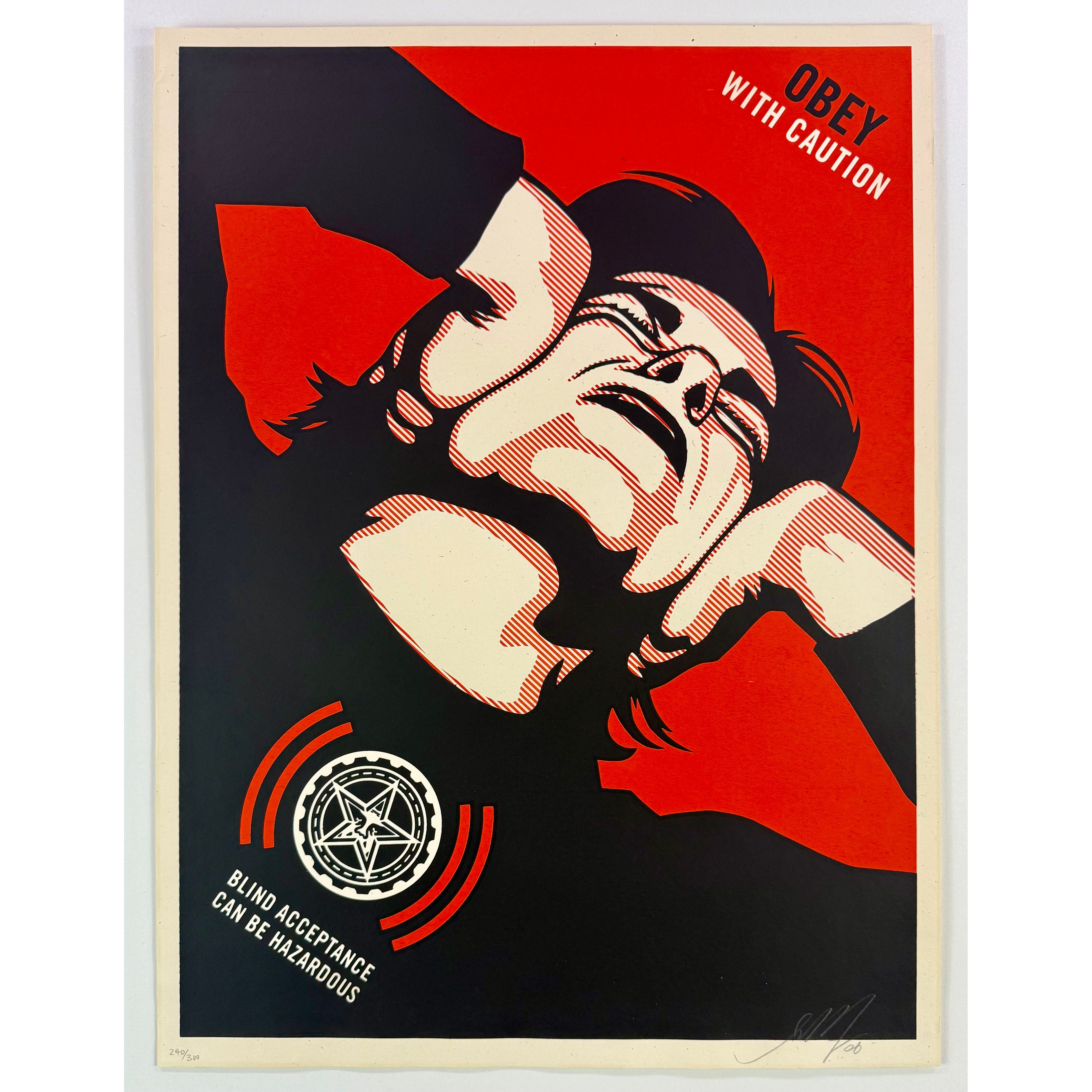 SHEPARD FAIREY (OBEY GIANT) - 2006 - OBEY WITH CAUTION – Galerie