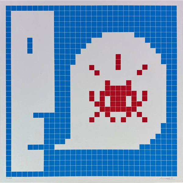 SPACE INVADER - 2021 - ALERT : SYSTEM INFECTED (BLUE EDITION)