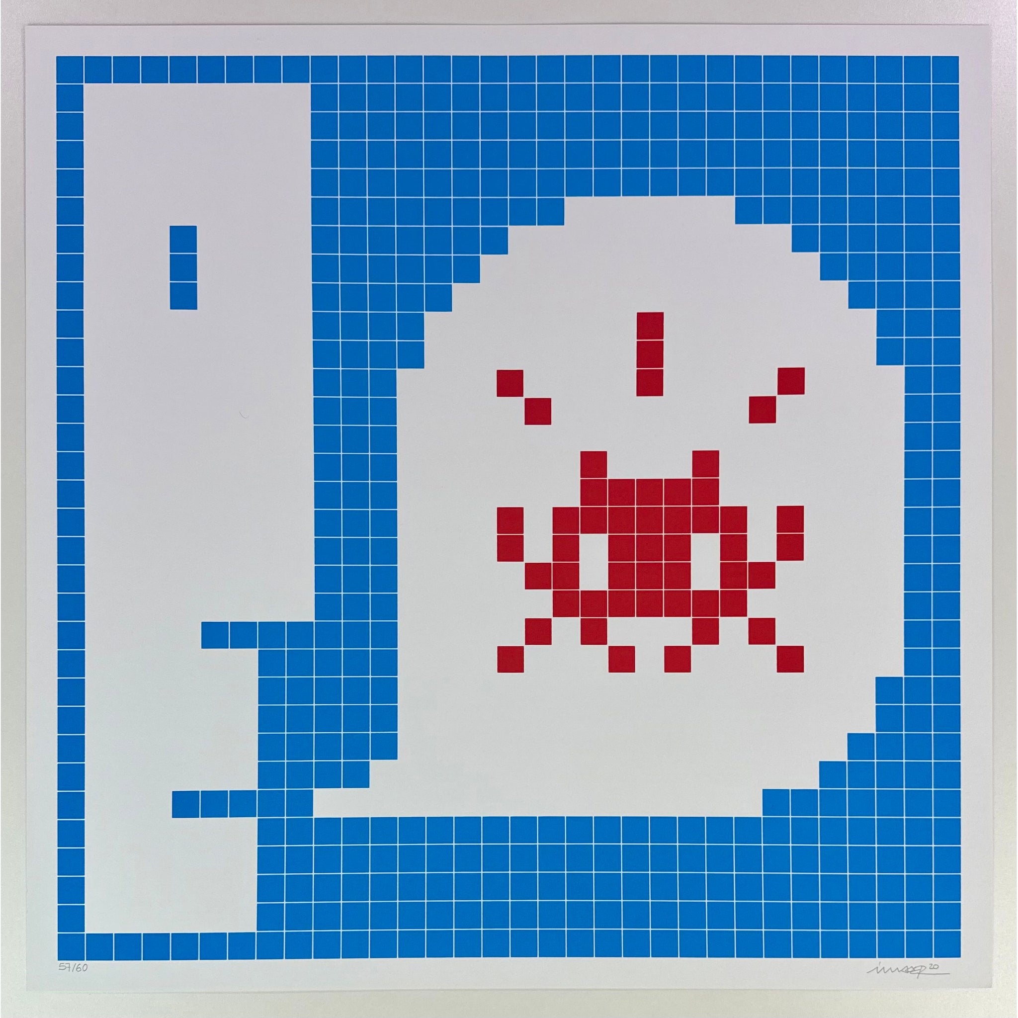 SPACE INVADER - 2021 - ALERT : SYSTEM INFECTED (BLUE EDITION