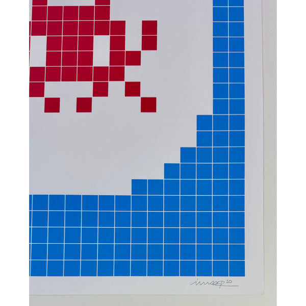 SPACE INVADER - 2021 - ALERT : SYSTEM INFECTED (BLUE EDITION)