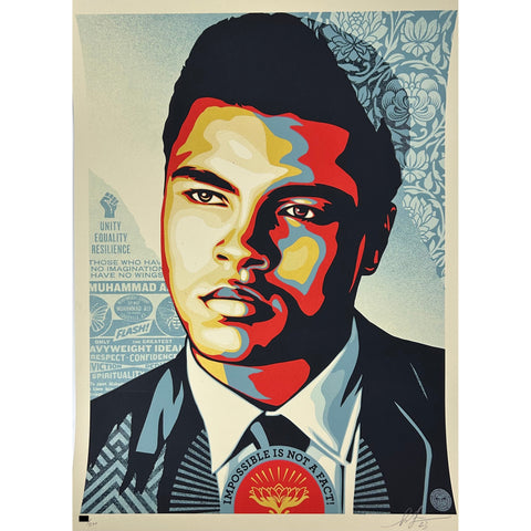 SHEPARD FAIREY (OBEY GIANT) - 2023 - MUHAMMAD ALI - HEAVYWEIGHT IDEALS