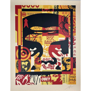 SHEPARD FAIREY (OBEY GIANT) - 2016 - COLLAGE ICON TOP (LARGE FORMAT)