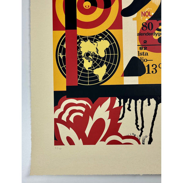 SHEPARD FAIREY (OBEY GIANT) - 2016 - COLLAGE ICON TOP (LARGE FORMAT)