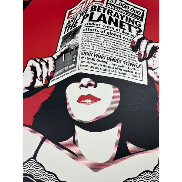 SHEPARD FAIREY (OBEY GIANT) - 2009 - GLOBAL WARNING (WARHOL G20 EDITION)