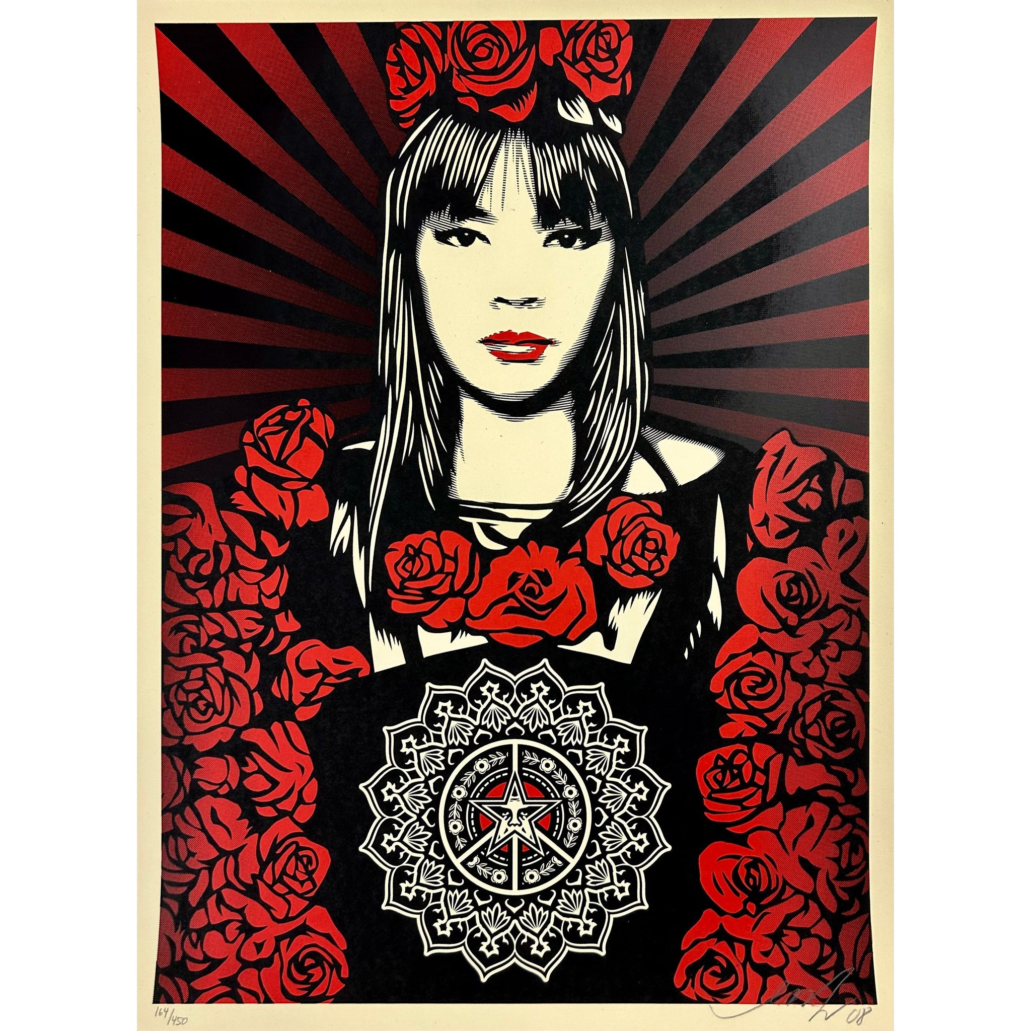 SHEPARD FAIREY (OBEY GIANT) - 2008 - ROSE GIRL