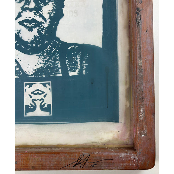 SHEPARD FAIREY (OBEY GIANT) - 2015 - ANDRE THE GIANT HAS A POSSE / ORIGINAL USED SILK SCREEN FRAME