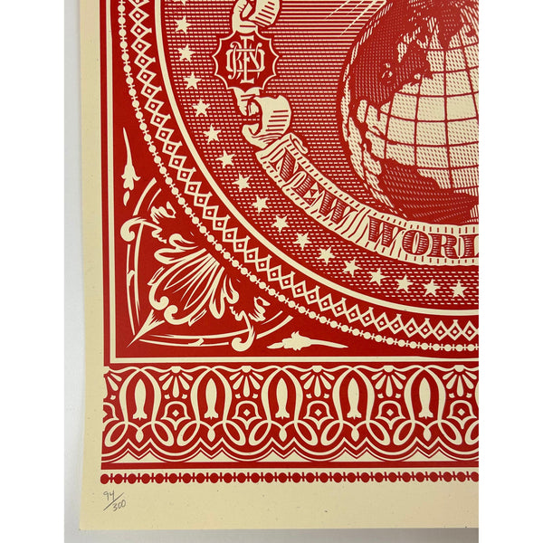 SHEPARD FAIREY (OBEY GIANT) - 2007 - HOSTILE TAKEOVER (RED)