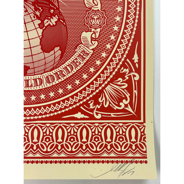 SHEPARD FAIREY (OBEY GIANT) - 2007 - HOSTILE TAKEOVER (RED)