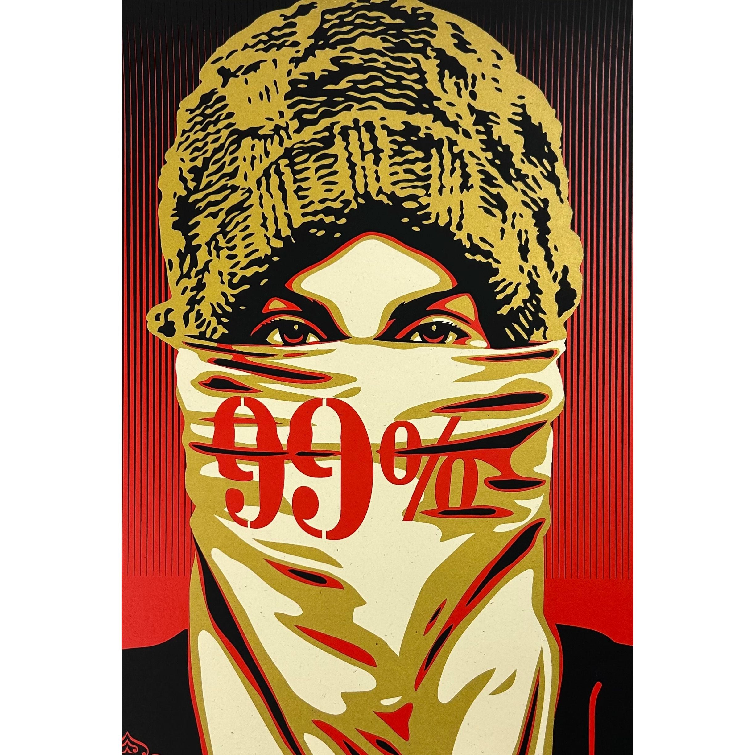 SHEPARD FAIREY (OBEY GIANT) - 2012 - OCCUPY PROTESTER (99% VARIANT