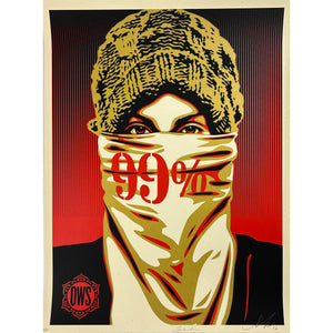 SHEPARD FAIREY (OBEY GIANT) - 2012 - OCCUPY PROTESTER (99% VARIANT)