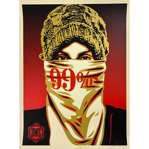 SHEPARD FAIREY (OBEY GIANT) - 2012 - OCCUPY PROTESTER (99% VARIANT)
