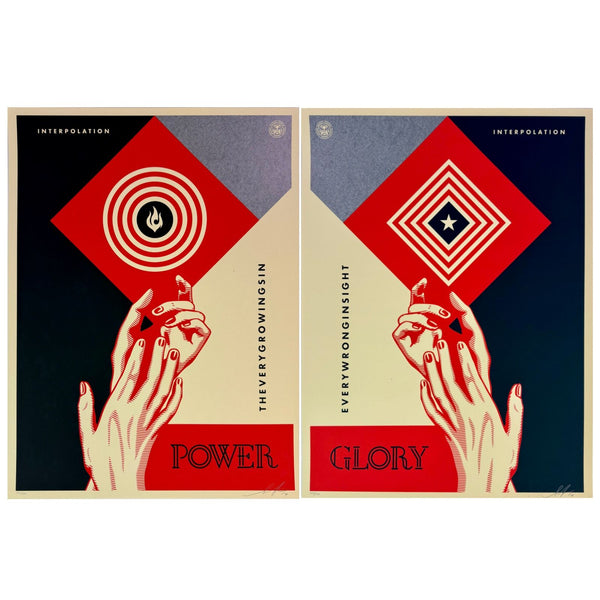 SHEPARD FAIREY (OBEY GIANT) - 2014 - INTERPOLATION (DIPTYCH)