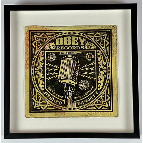 SHEPARD FAIREY (OBEY GIANT) - 2008 - MICROGROOVE MICROPHONE (HPM)