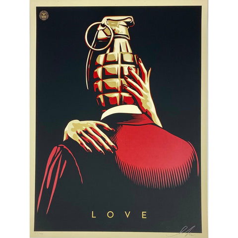 SHEPARD FAIREY (OBEY GIANT) - 2012 - LOVE IS THE DRUG (RED)