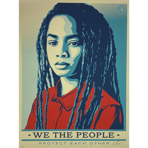 SHEPARD FAIREY (OBEY GIANT) - 2017 - WE THE PEOPLE / PROTECT EACH OTHER