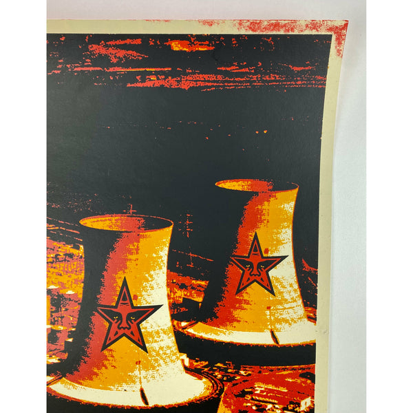SHEPARD FAIREY (OBEY GIANT) - 2001 - VISUAL POLLUTION SMOKE STACKS (TEST PRINT)